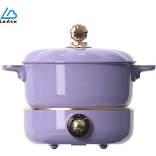 Multifunctional Electric Cooker Household Split Type Small Electric Hot Pot Steaming Cooking And Frying All-In-One Pot