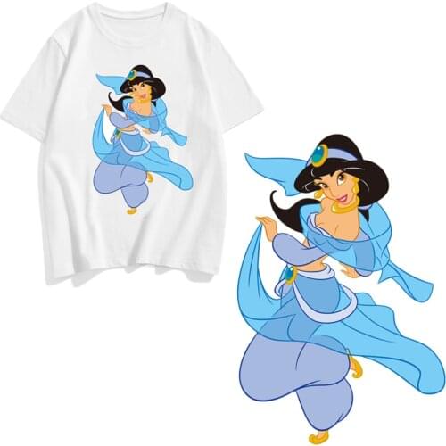 Cartoons Princess Series Clothing patch snow White Ariel Heat transfer sticker girl lovely T-shirt clothing decoration patch