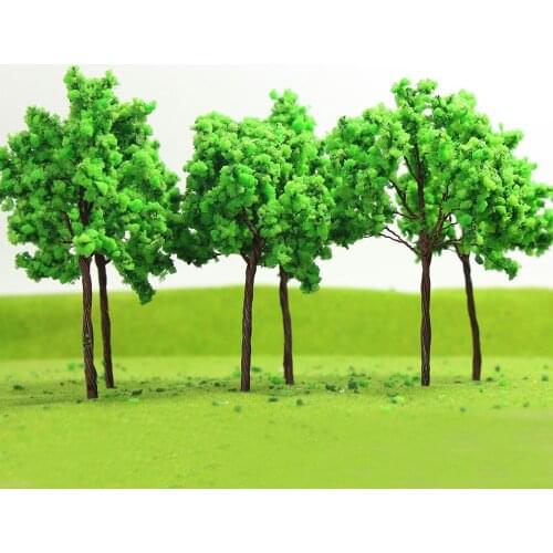 20PCS Iron wire Model Trees O N 9cm model railroad trees 9048 terrarium miniatures model building kits 1:35-1:300 tree