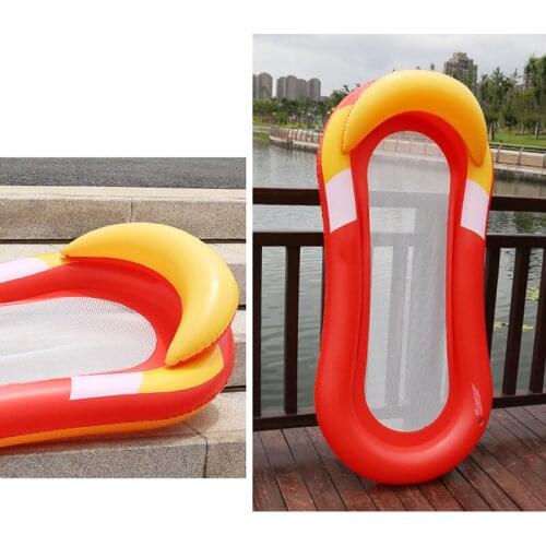 Inflatable Water Hammock Floating Bed Lounge Chair Drifter Swimming Pool Beach Accessories &T8