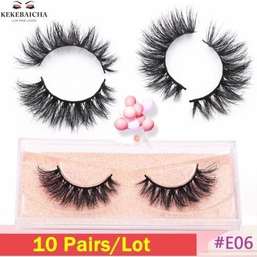 10 Pairs Mink Eyelashes 3D Mink Lashes 100% Cruelty-free Natural Long Lasting Mink False Eyelash Premium Mink Hairs Makeup Lash