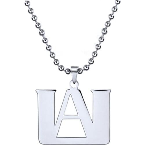 Anime My Hero Academia Pendant Necklace Boku No Hero Academia Stainless Steel Charm Necklace For Men Women Gifts