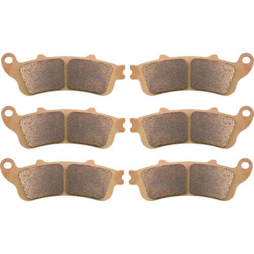 3 Pairs Motorcycle Front & Rear Brake Pads for HONDA GL 1800 A1/A2/A3/A4/A5 Goldwing 2002-2005 6/7/8/9/A 2006-2011