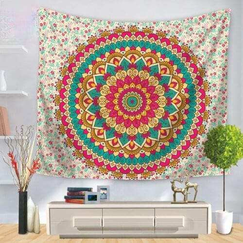 Personalized Creative Mandala Tapestry Living Room Decorated With Beach Towel