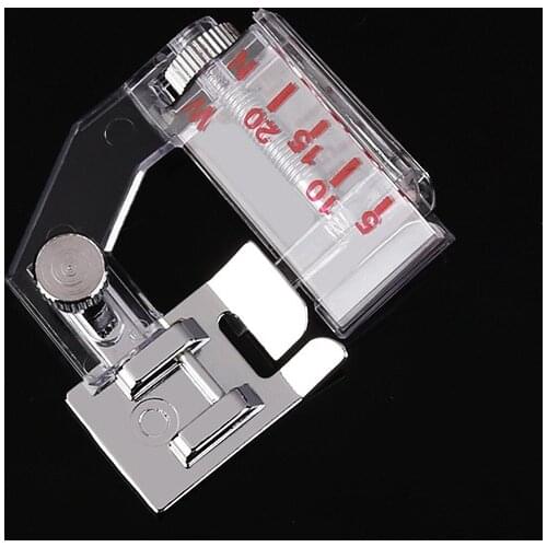 Sewing Machine Presser Foot Wrapped Edge Presser Feet Bag Strip Multi-function Adjustable Width Household Home DIY Applique