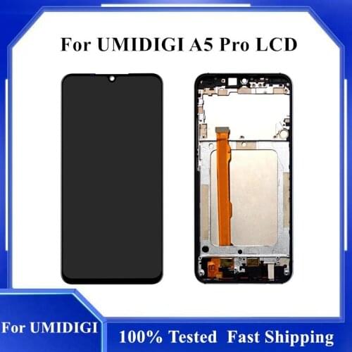 Tested Original For UMIDIGI A5 PRO LCD Display+Touch Screen Digitizer Assembly For A5 PRO New LCD Touch Digitizer WitH Frame