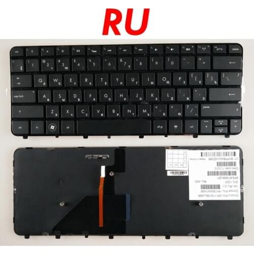 GZEELE New RU russian keyboard for HP Folio 13-1013TU 13-1014TU 13-1015 13-1015TU 13-1016 13-1000 13-2000 with backlit frame