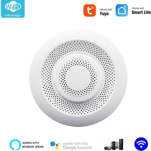 Tuya Smart Life Wifi Smart Air Box Formaldehyde/VOC/Carbon Dioxide /Temperature/Humidity 5 In 1 Sensor Automation Alarm Detector