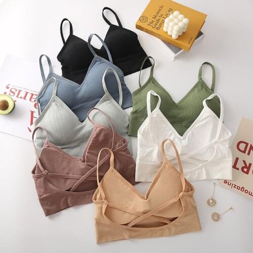 Women Bras Breathable Yoga Sports Vest No Steel Ring Breathable Comfortable Underwear Pure Color Removable Liner Beauty Back