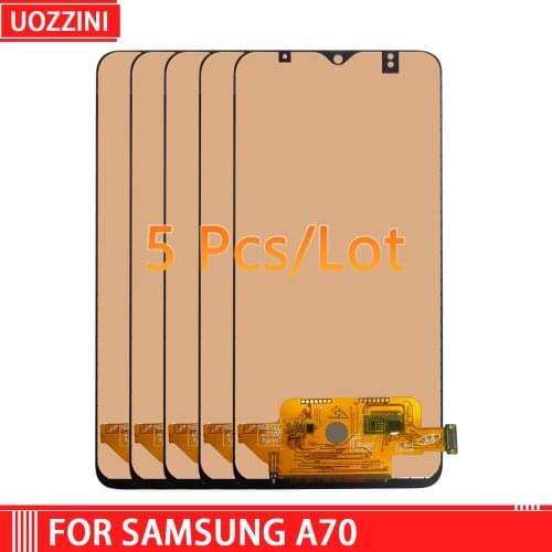 5Pcs New LCD For Samsung Galaxy A70 2019 LCD Display Touch Screen Digitizer Assembly For Samsung A705F SM-A705F A705DS 100% Test