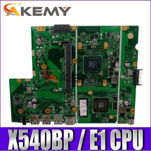 Akemy For Asus X540BP X540B Laotop Mainboard X540BP Motherboard with E1/E2-CPU