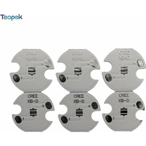 50pcs XBD Aluminum LED PCB Board 8mm 10mm 12mm 14mm 16mm 20mm For Cree XB-D Or LED Chip