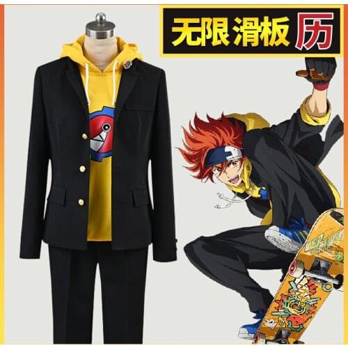 Anime Game SK8 the Infinity REKI Uniform Outfit Daily Dress Cosplay Costume Unisex Halloween Carnival Free Shipping 2021 NEW