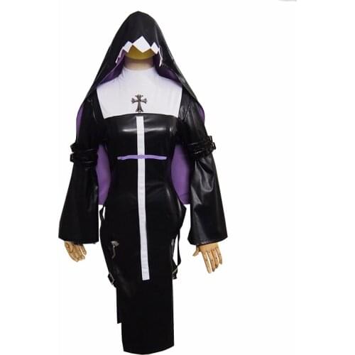 Anime! Honkai Impact 3 Kallen Kaslana Nuns outfit Lovely Uniform Cosplay Costume Halloween Suit Any Size