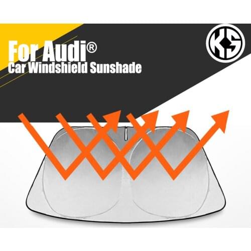 Car Heated Windshield Sunshade For Audi A3 A4 A5 A6 Q5 Q2 Q3 Q7 Q8S4 Window Windscreen Cover Auto Sun Visor Solar Protection