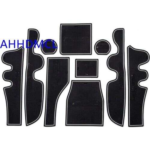 Car Anti-Dirty Pad Door Groove Gate Slot Cup Armrest Storage Pad Anti-Slip Mat For GLC-L Class