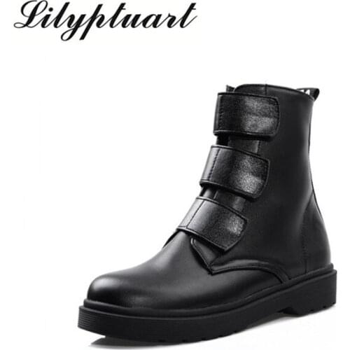 2019 Europe and the United States Fan head punk boots men and women high to help low with large size tooling boots women