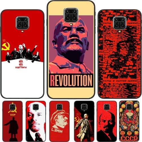 Lenin Soviet Union flag For Xiaomi Redmi Note 9 7 8 10 Pro 8T 9S Cover For Redmi 9T 9 9C 9A 7A 8A K40 Phone Case