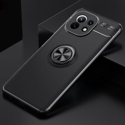 Mi 11 Lite Finger Ring stand case for Xiaomi Mi 11 Pro Case Cover Car Holder Stand Silicone Cover for Mi11 Ultra Capa
