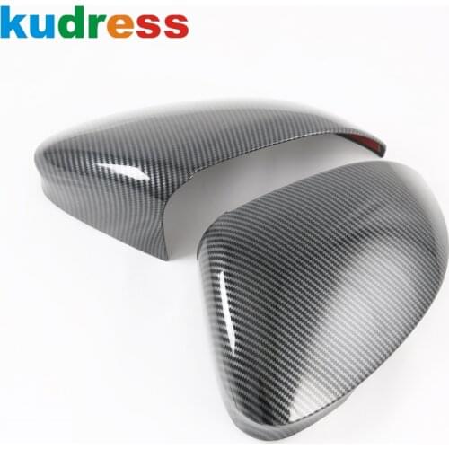 For Volkswagen Golf MK8 Pro R 2021 2022 Carbon Fiber Rearview Mirror Cover Trim Door Mirrors Frame Covers Car Accessories 2pcs