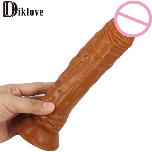 8.9 inch 5 colors 23 cm huge dildo realistic dildos for women Sex toys for woman fake penis artificial rubber penis with sucker