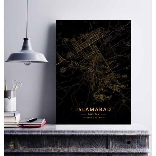 Islamabad Karachi Lahore Pakistan Poster