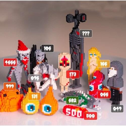 Scp 173 Siren Head building blocks 049 Urban Legend model SCP Foundation Monster shelter protection Hand do Blind box gift toys
