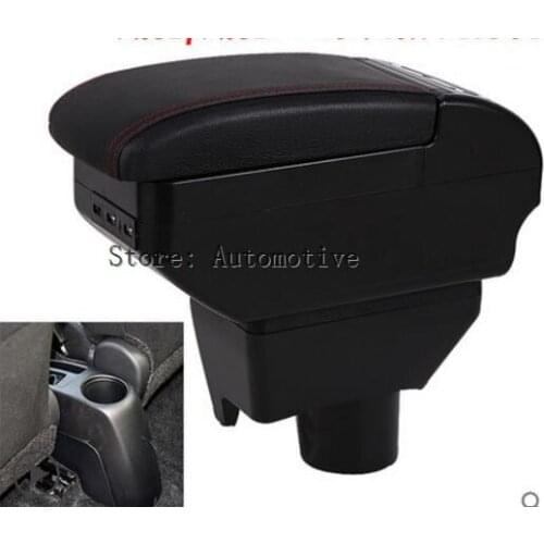 Leather Car Center Console Armrests Storage Box for Toyota Vios 2014 2015 2016 Auto Interior Parts Free Shipping