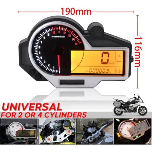 Motorcycle general instrument LED LCD n1-6 speedometer odometer tachometer oil gauge suitable for Kawasaki/Honda/Suzuki/BMW/KTM