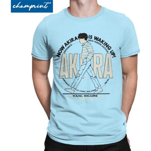 Now Akira Is Waking Up Mens T Shirt Akira Kaneda Tetsuo Japan Manga Vintage Tees Short Sleeve T-Shirts Birthday Present Clothes