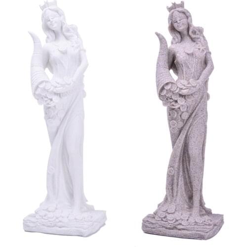 Sandstone Sculpture White Sand Resin Crafts Wealth Goddess European Creative Home Decoration Ornaments Wedding Decoration Gift