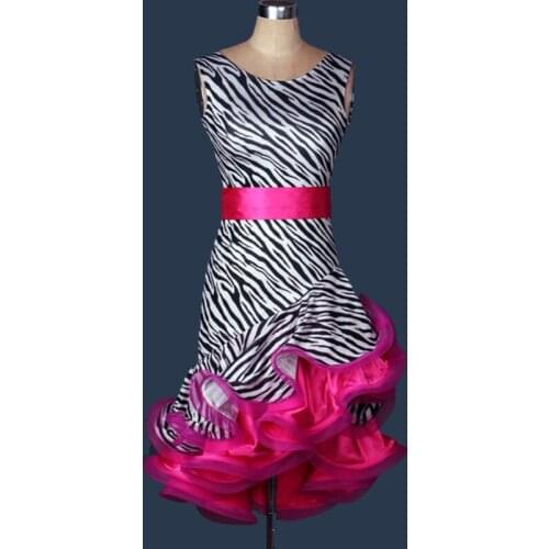 2018 Latin Dance Dress 2pcs(Dress+Belt) Roupa Infantil Feminina Ballroom Dance Skirt Salsa Dress For Women Vestido De Menina