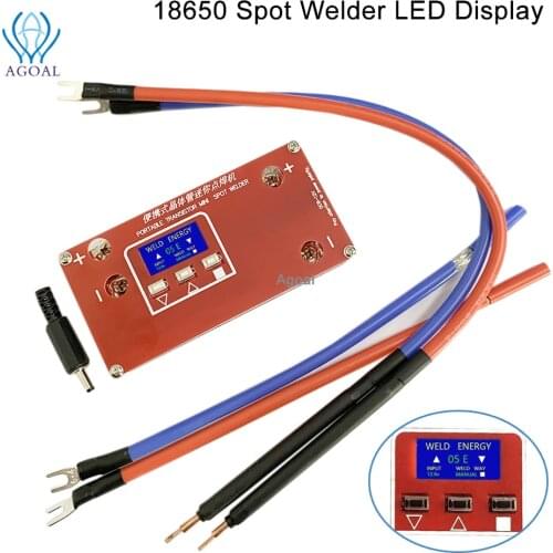 Portable DIY Mini Spot Welder Machine 18650 Battery Various Welding Power Supply 12V Car battery 3S 40-70C 5000MAH