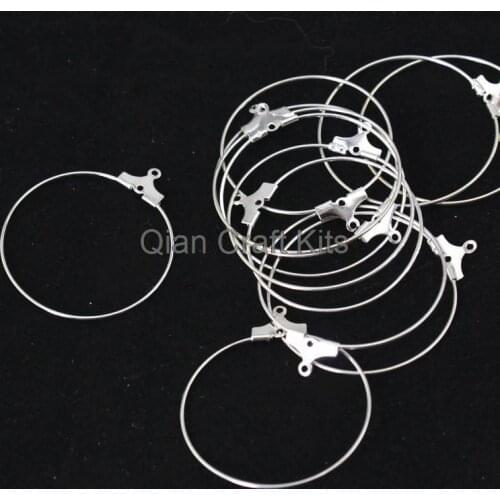 Qian Craft Kits Women's Silver Earrings