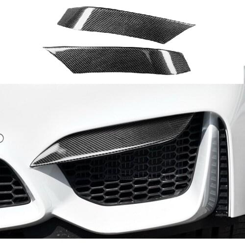 Dry Carbon Fiber Front Bumper Splitter Fit For BMW F80M3 F82 F83 M4 2014-up M-performance