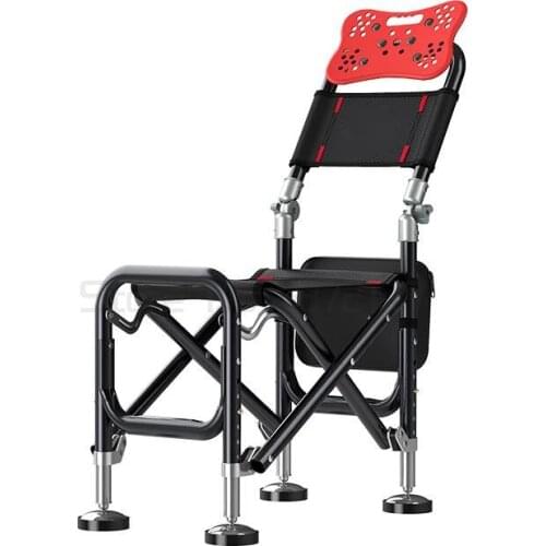 Folding Chair Multifunctional Fishing Chair Wild Fishing Seat Stool All Terrain Lightweight Seat