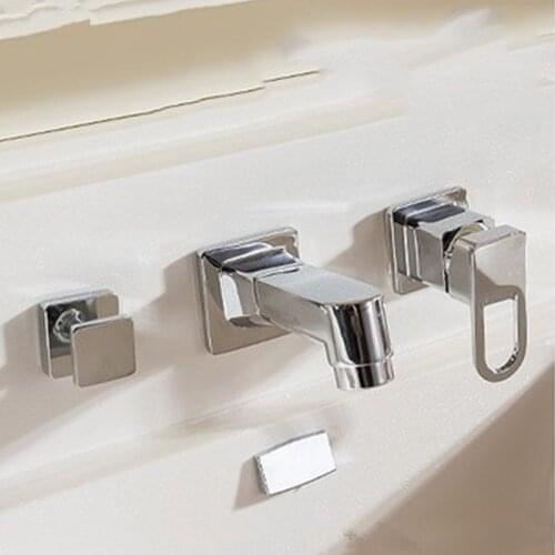 Bathroom Basin Faucets Chrome Brass Hot & Cold Sink Mixer Tap Pull Out Spray Nozzle Type Single Handle Widespread Basin Faucet