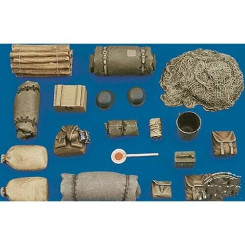 Unassambled 1/35 ancient Tank Equipment set Resin figure miniature model kits Unpainted