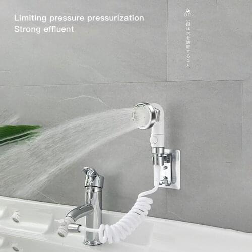 Shower Booster Shower Head Shower Bathroom Sink Faucet Sprayer Set External Faucet Washbasin External Shower Extender
