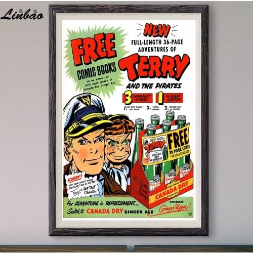 V111 1953 Creepy Comics With Every Carton! Vintage Classic Movie Custom Silk Poster Home Deco Wall Art Christmas Gift