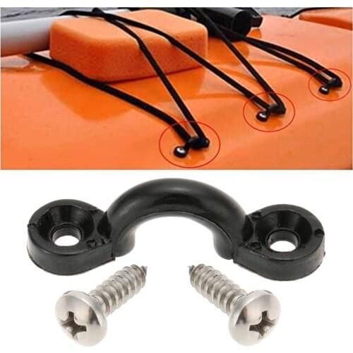 1/2/10Pcs Kayak Canoe Handle Buckles with Screws Deck Rope Rigging Hardware