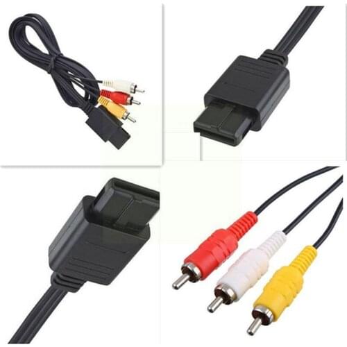 1.8M For Nintendo 64 Audio TV Video Cord AV Cable For Super To RCA Accessory SNES Cube Nintend GameCube N64 Game B0Y5