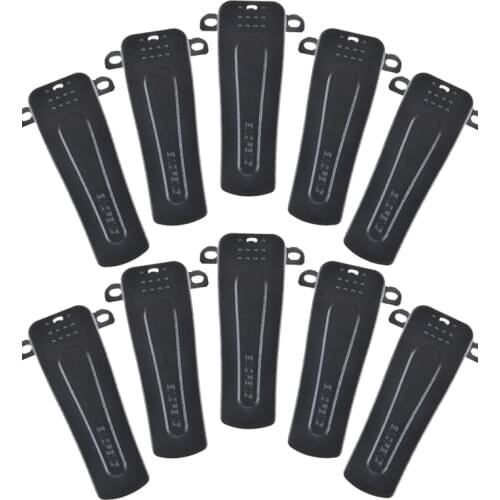 10 xBlack Belt Clip with screw for BAOFENG Radios BF-666S BF-777S BF-888S BF-999S Retevis H777