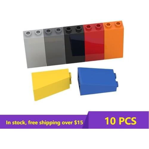 10PCS MOC 98560 75 2x2x3 Ramp Face MOC Building Blocks Parts Technial MOC Children Brain Games DIY Toys Best Gifts 10PCS