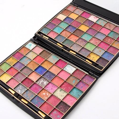 100pcs 48 Colors Eyeshadow Shimmer Matte Maquiagem Palette Makeup Set Cosmetics gril Beauty