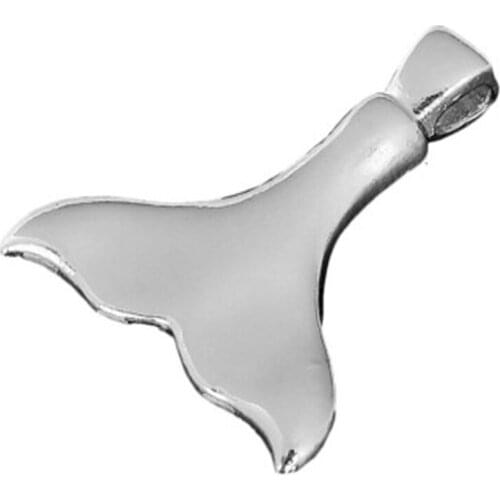 2018 metal rhodium Plated whale tail sea charm charms for jewelry making charm for bracelets and necklace