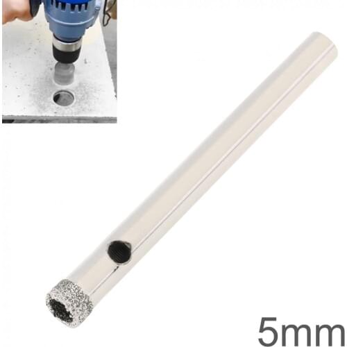 Diamond Hole Saw 5mm Drill Bit Diamond Coated Core Hole Saw Drill Bit Set Tools Glass Drill Hole Opener for Tiles Glass Ceramic