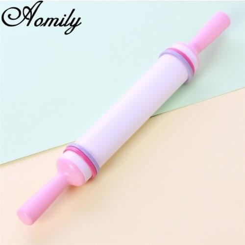 Aomily Non-Stick Rolling Pin Pastry Dough Flour Roller for DIY Cookies Noodle Biscuit Fondant Cakes Baking Cooking Kitchen Tools