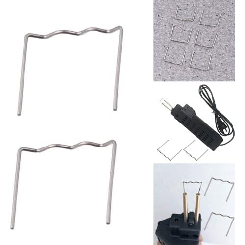 Fashion1000pcs Hot Staple Repair Machine Plastic Welding Hot Stapler Auto Bumper Repair Pre Cut For All Cars Flat Angle