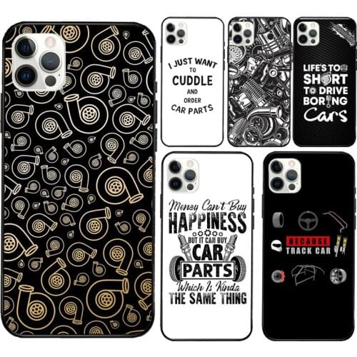 Car Parts Auto Mechanic Case For iPhone 12 Pro Max 12 Mini X XR XS Max SE 2020 7 8 Plus 11 Pro Max Cover Coque